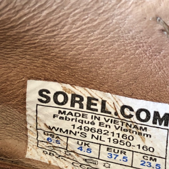 Light grey strappy leather Sorel Lake shoes 6.5 - Picture 5 of 8